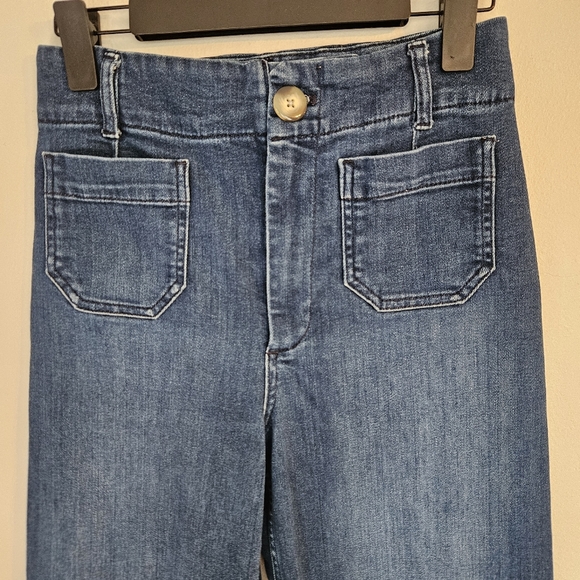 Anthropologie Blue Wide Leg Jeans - Picture 4 of 13